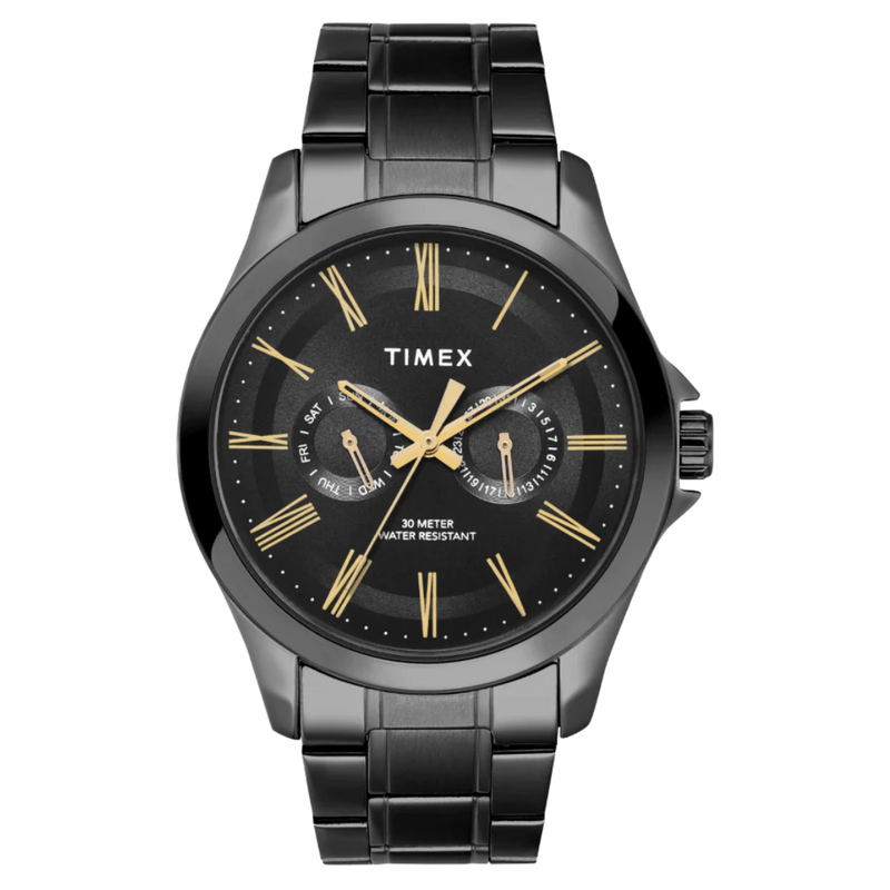 Timex Men Black Round Analog Dial Watch - TW000X135