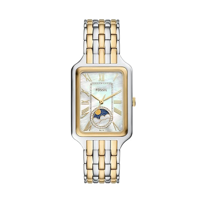 Fossil Raquel Sun Moon Multifunction Stainless Steel Watch - ES5399 - KRISHNA WATCH COMPANY