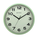 Contemporary Light Green Wall Clock with Silent Sweep Technology - 30 cm x 30 cm (Medium) W0044PA01A - KRISHNA WATCH COMPANY