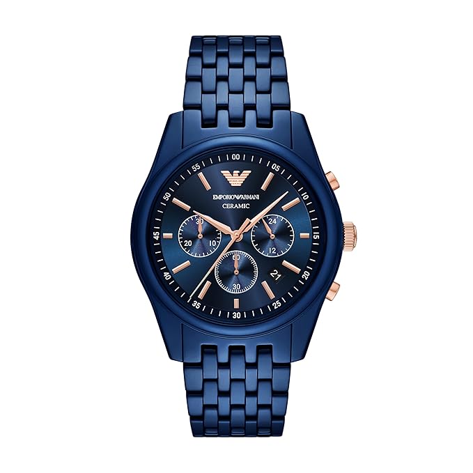 Emporio Armani Analog Blue Dial Men's Watch- AR70016 - KRISHNA WATCH COMPANY
