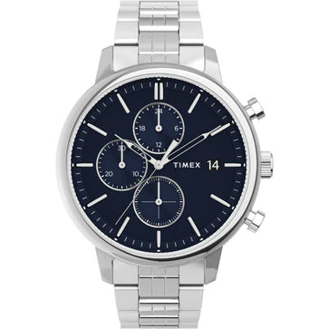 Timex Trend Men Blue Analog Round Brass Dial Watch - TW2V01700UJ - KRISHNA WATCH COMPANY