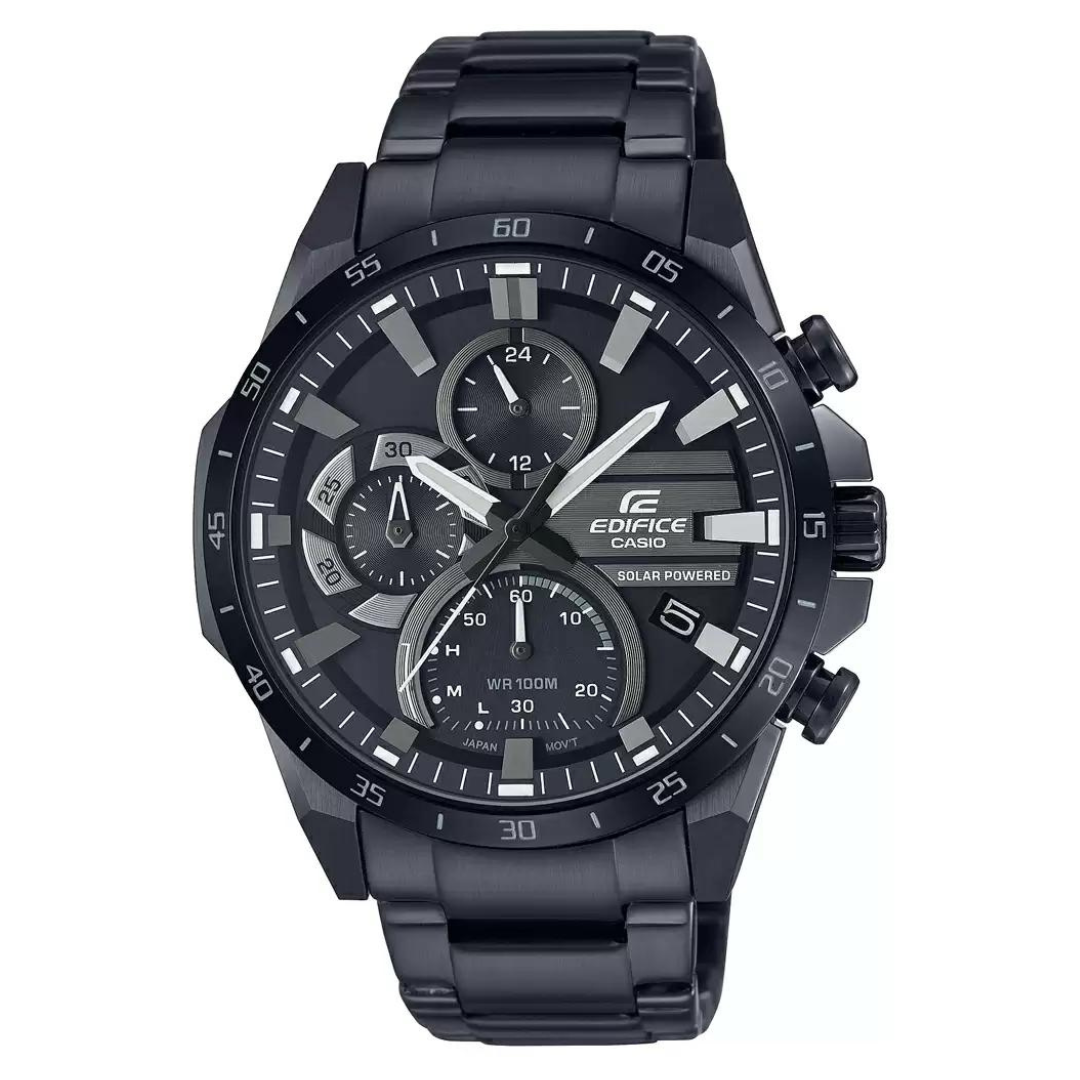 CASIO Black Solar Chronograph Men's Watch EDIFICE EQS-940DC-1AVUDF - ED548 - KRISHNA WATCH COMPANY