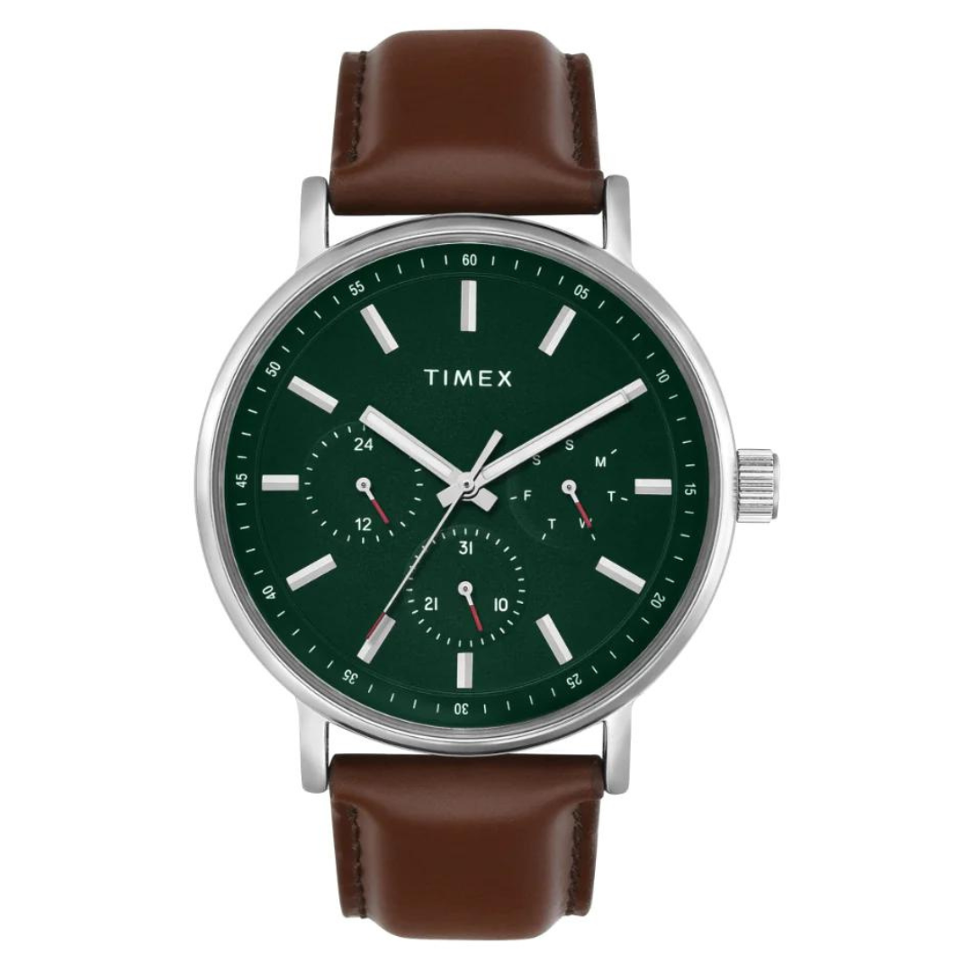 Timex Men Green Round Multifunction Dial Watch- TWEG20022 - KRISHNA WATCH COMPANY