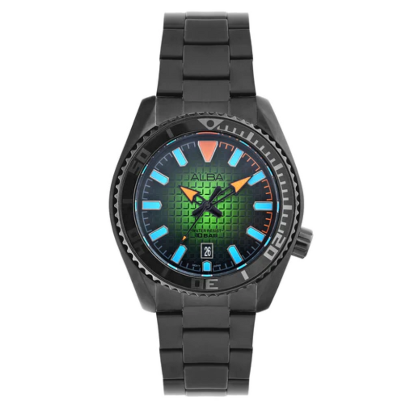 Alba Textured Dial Tokyo Neon AS9P93X1 - KRISHNA WATCH COMPANY