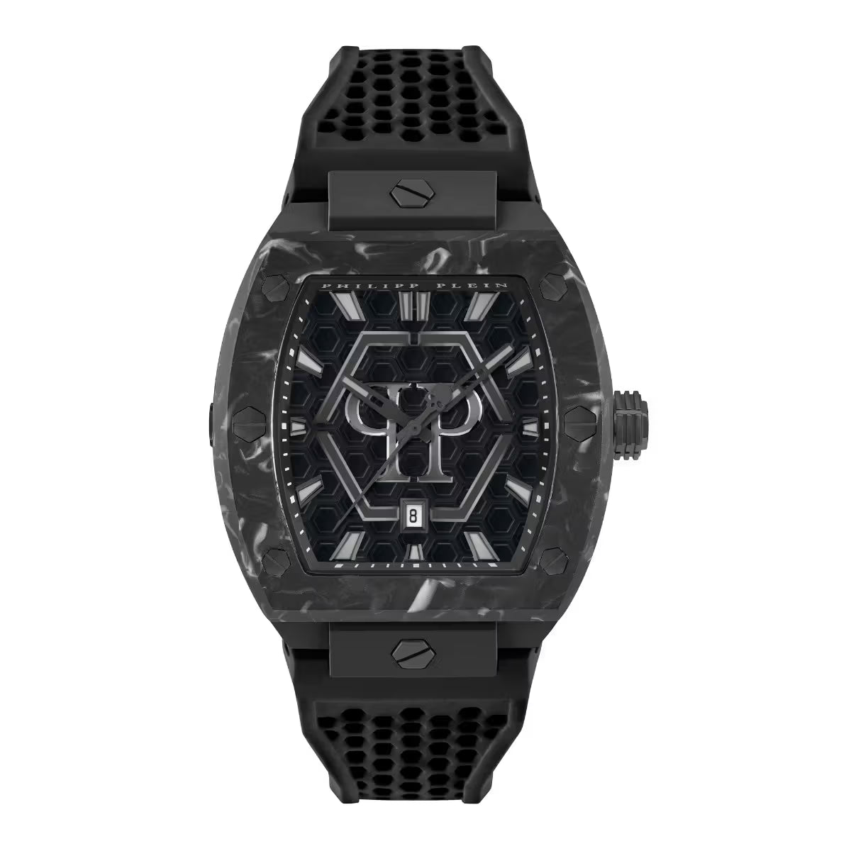 PHILIPP PLEIN Pua-The Hexagon Phantom Analog Watch for Men PWPUA0624 - KRISHNA WATCH COMPANY