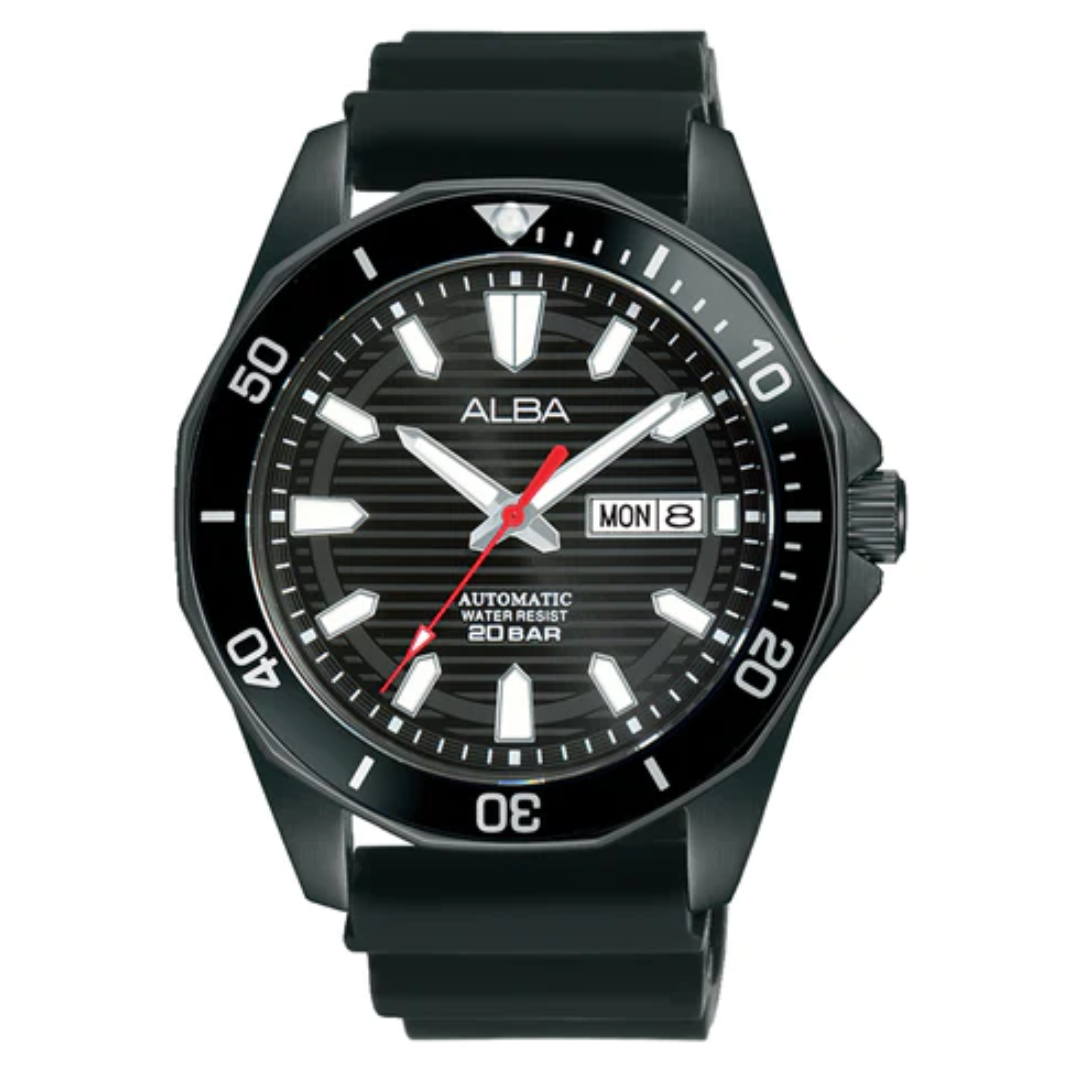 Alba Ebony Black Dial Mechanical AL4463X1 - KRISHNA WATCH COMPANY