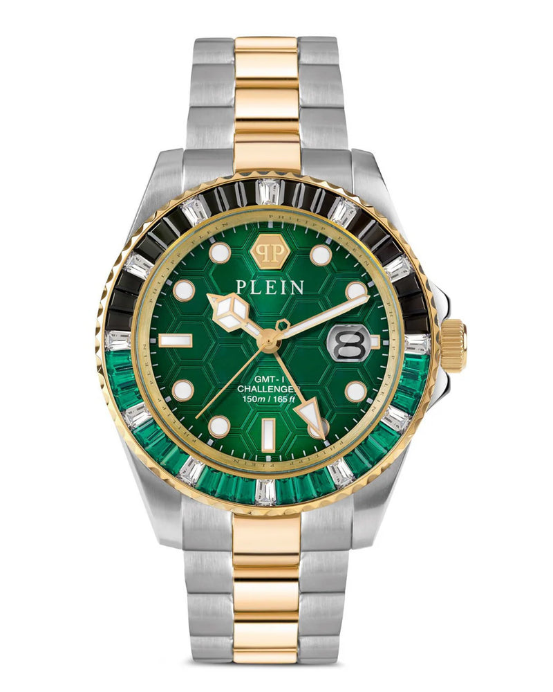 PHILIPP PLEIN Pza-Gmt-I Challenger Bagu Analog Watch for Men PWPZA0224