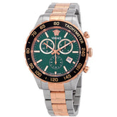 Versace Hellenyium Chronograph Quartz Green Dial Men's Watch VEPCA0424