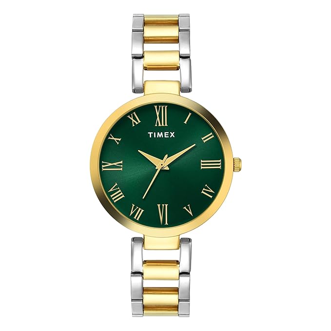 Timex Green Dial with Roman Numbers Women's Astrological Watch - TW000X274 - KRISHNA WATCH COMPANY