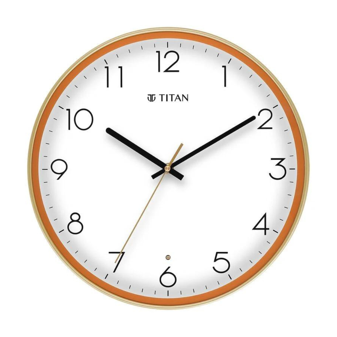 Classic LED Backlit Clock with Silent Sweep W0075PS01 - KRISHNA WATCH COMPANY