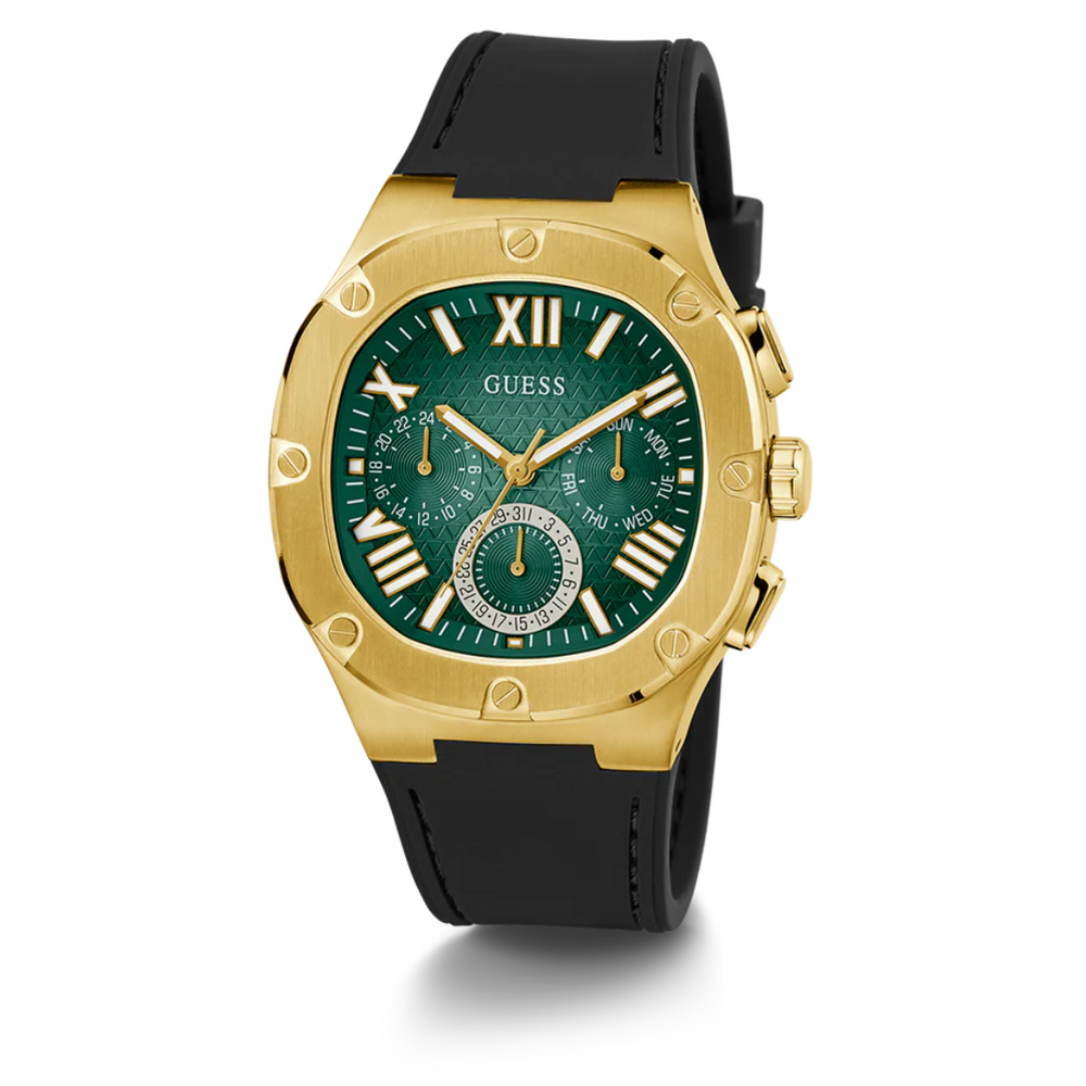 Guess Men's Black Gold Multi-function Watch - GW0571G3 - KRISHNA WATCH COMPANY