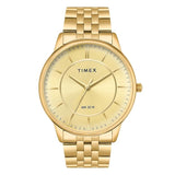TIMEX Classics Gold Round Dial Analog Mens Watch - TWTG12104 - KRISHNA WATCH COMPANY