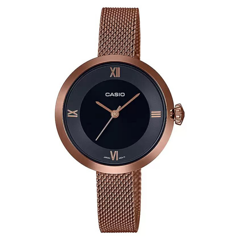 CASIO Rose Gold Analog - Women's Watch LTPE154MR-1ADF - A1853 - KRISHNA WATCH COMPANY