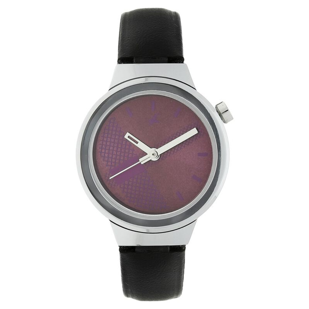 Fastrack purple 2025 dial watch
