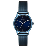 Timex Women Blue Round Analog Dial Watch- TW0TL8717