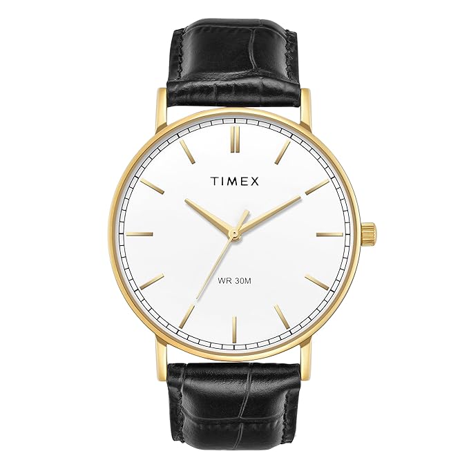 TIMEX White Round Dial Analog Mens Watch - TWTG12200 - KRISHNA WATCH COMPANY