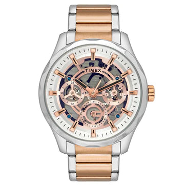 Timex Men Rose Gold Round Dial Analog Watch - TW0TG7629 - KRISHNA WATCH COMPANY