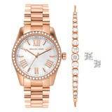 Michael Kors Lexington Analog Watch for Women With Bracelet & Earrings MK1088SET