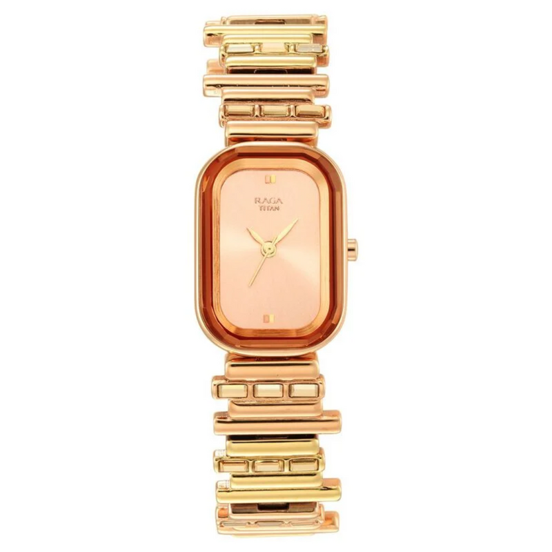 Titan Raga Love All Rose Gold Dial Analog Watch for Women - 95154KM01