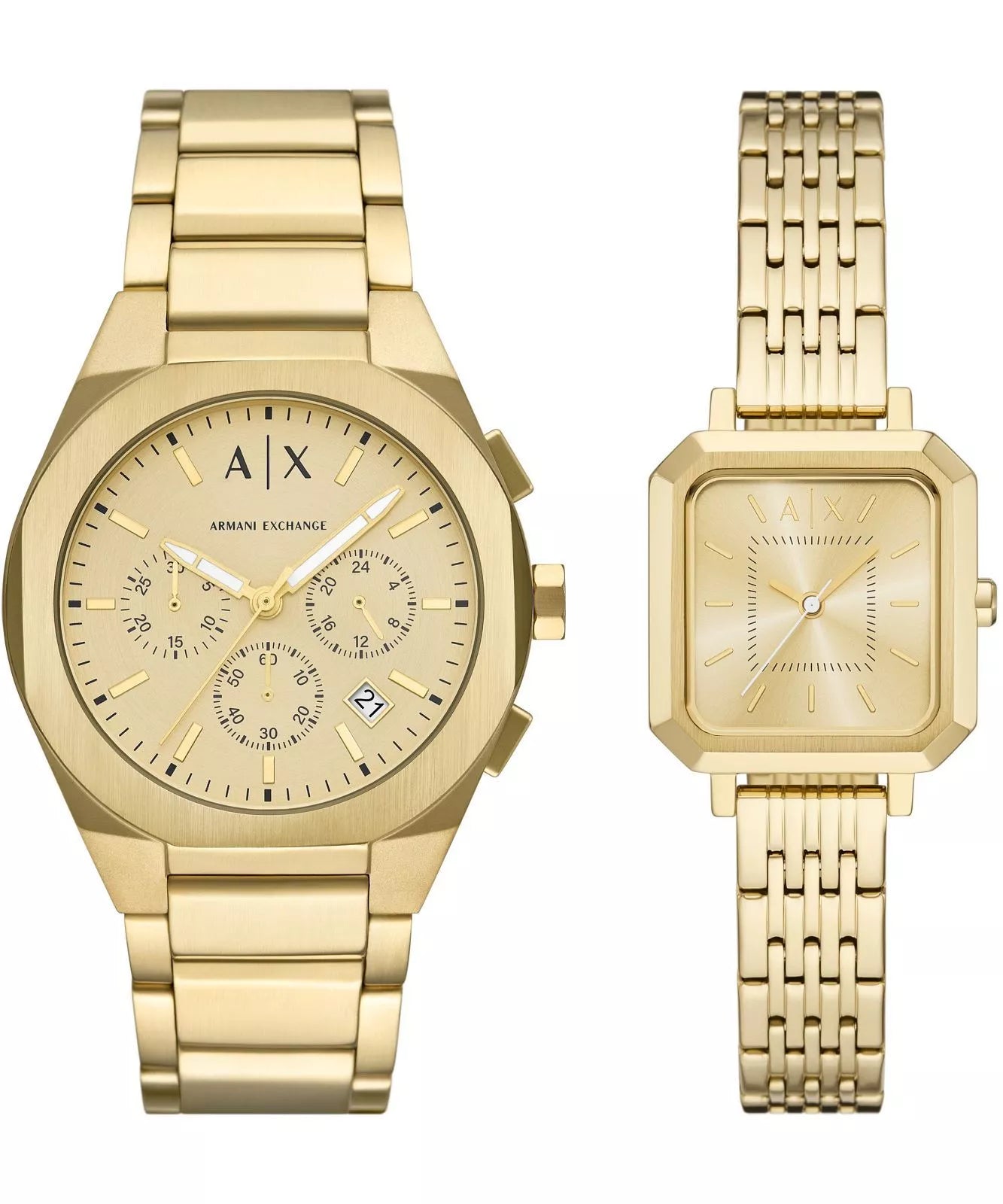 Armani Exchange Sync Set Of 2 His and Her Bracelet Watch - AX7171SET - KRISHNA WATCH COMPANY