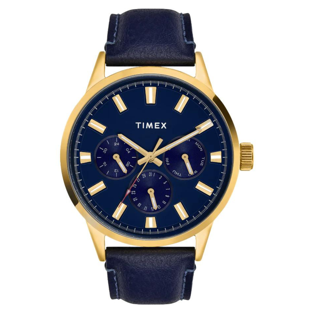 Timex Men Blue Round Multifunction Dial Watch - TWEG19928 - KRISHNA WATCH COMPANY