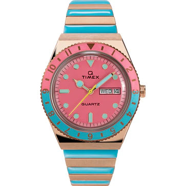 Timex 3 Hands Women's Analog Pink Dial Coloured Quartz Watch - TW2U81500UJ - KRISHNA WATCH COMPANY