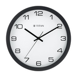 Contemporary White Wall Clock with Silent Sweep Technology - W0020PA01A - KRISHNA WATCH COMPANY