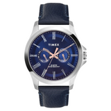 Timex Men Blue Round Analog Dial Watch- TW000X132