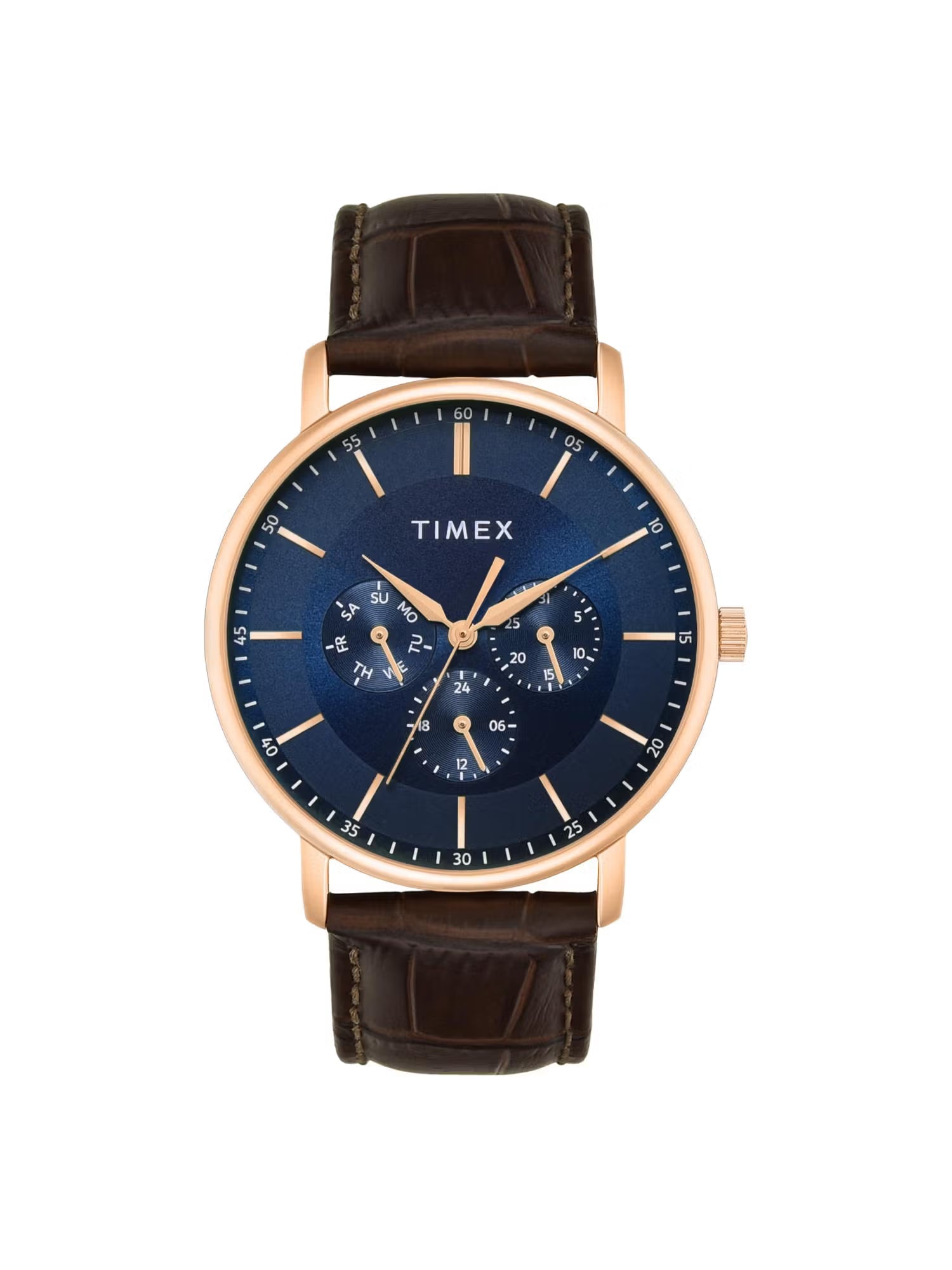 Timex Trendline Round 42mm Blue Dial Analog Men Watch - TWTG12804 - KRISHNA WATCH COMPANY