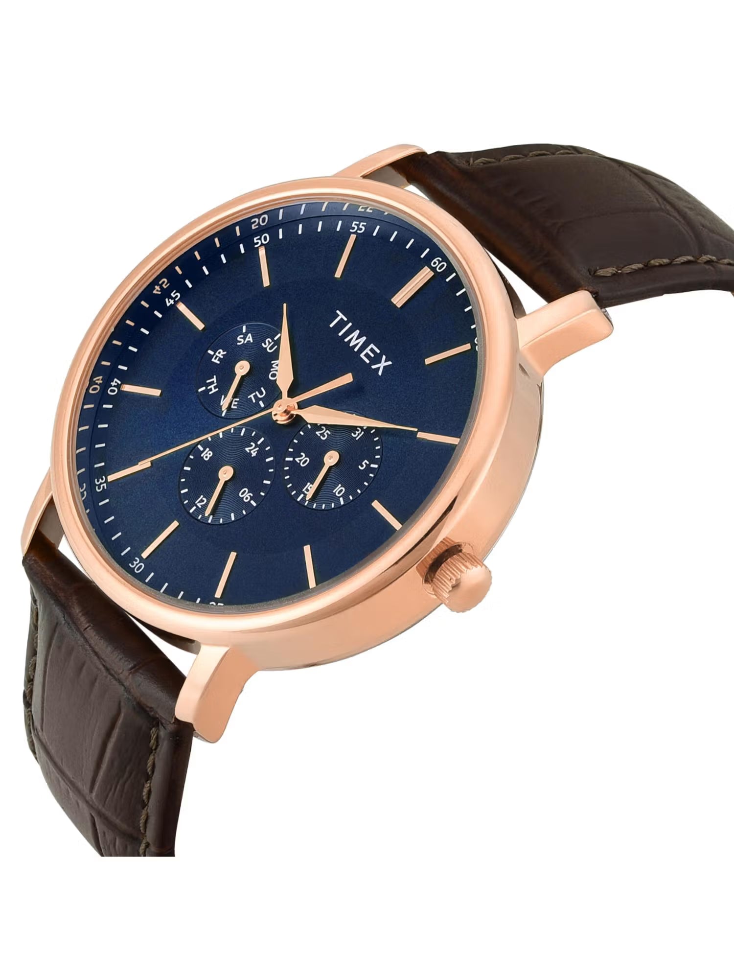 Timex Trendline Round 42mm Blue Dial Analog Men Watch - TWTG12804 - KRISHNA WATCH COMPANY