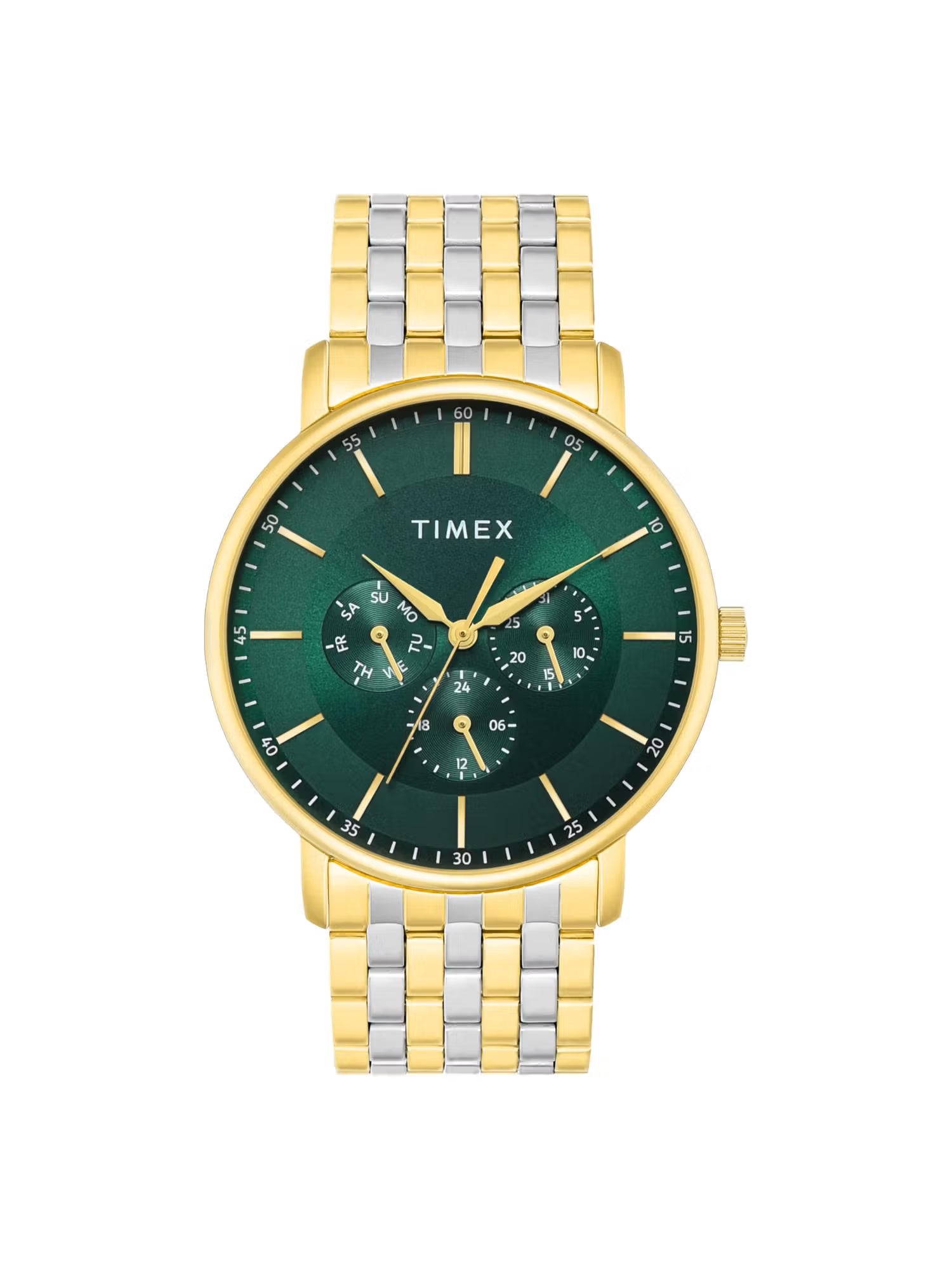 Timex Trendline Round 42mm Green Dial Analog Men Watch - TWTG12806 - KRISHNA WATCH COMPANY