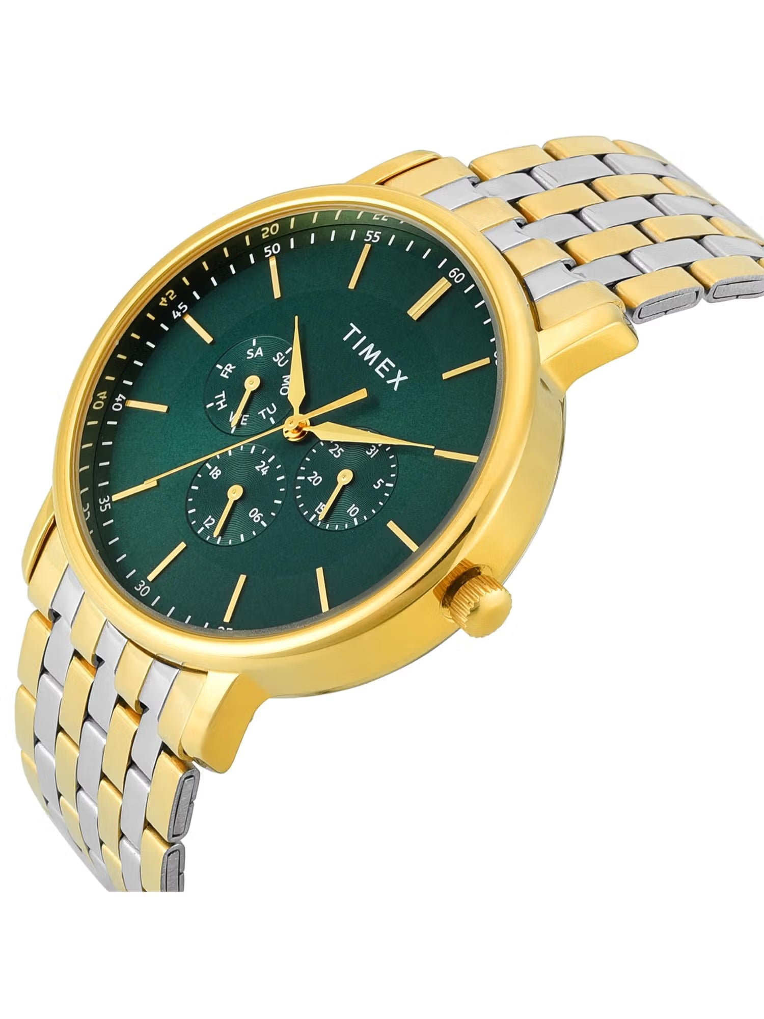 Timex Trendline Round 42mm Green Dial Analog Men Watch - TWTG12806 - KRISHNA WATCH COMPANY
