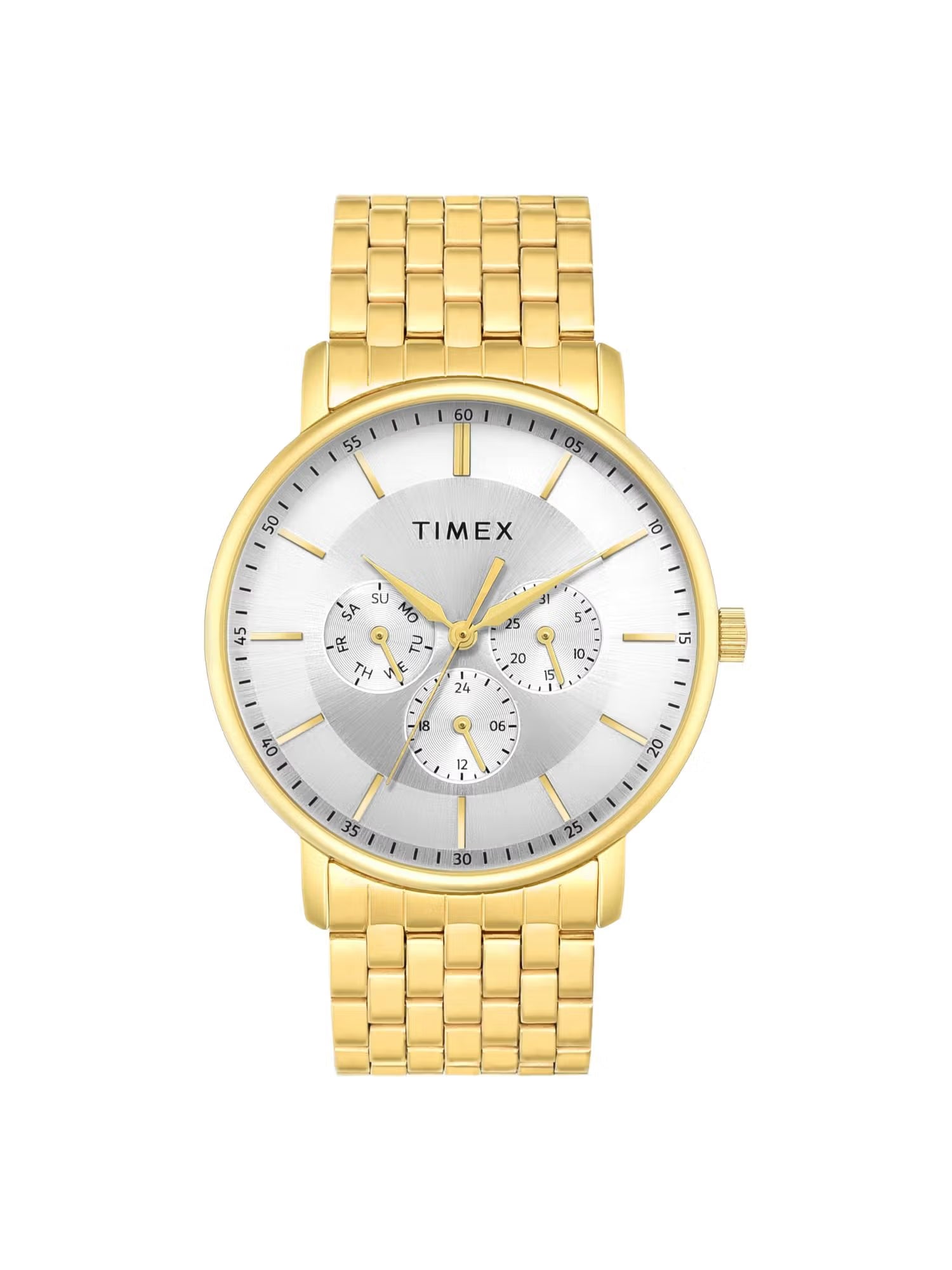 Timex Trendline Round 42mm Silver Dial Analog Men Watch - TWTG12807 - KRISHNA WATCH COMPANY