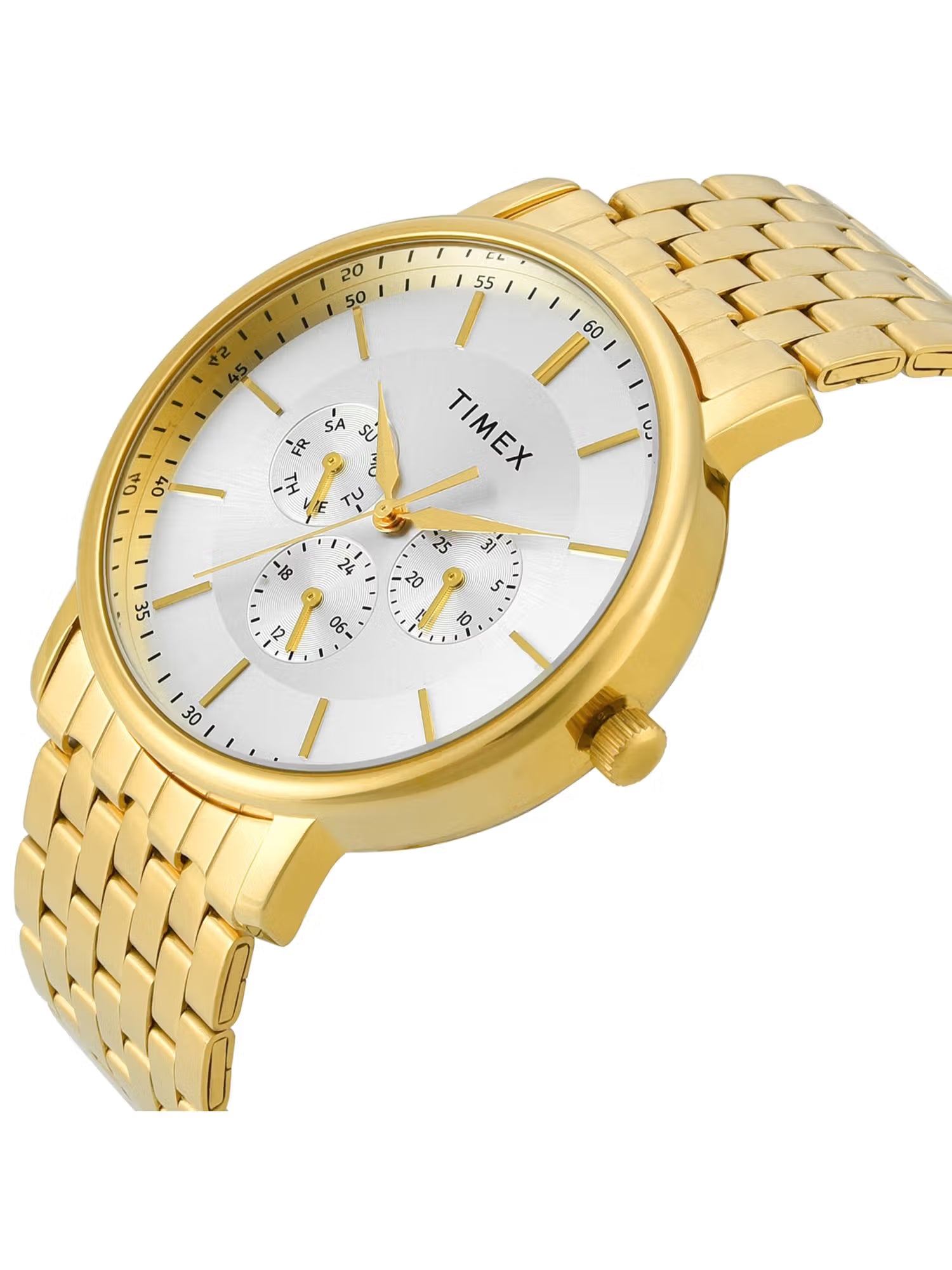 Timex Trendline Round 42mm Silver Dial Analog Men Watch - TWTG12807 - KRISHNA WATCH COMPANY
