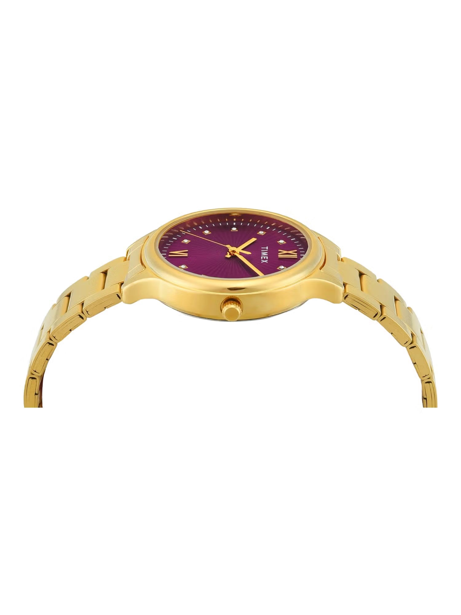 Timex Trendline Round 34mm Purple Dial Analog Women Watch - TWTL12113 - KRISHNA WATCH COMPANY