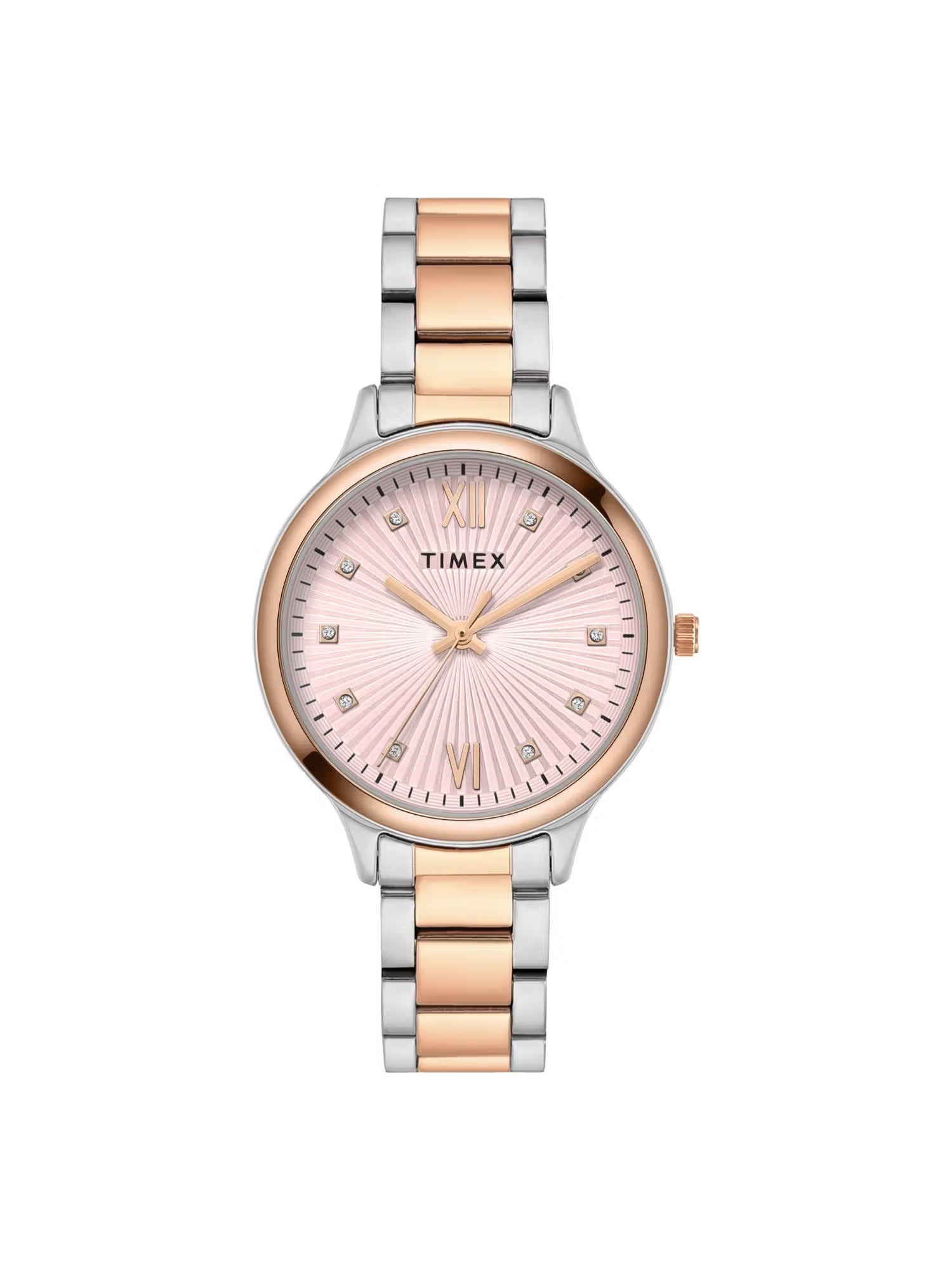 Timex Trendline Round 34mm Pink Dial Analog Women Watch - TWTL12114 - KRISHNA WATCH COMPANY