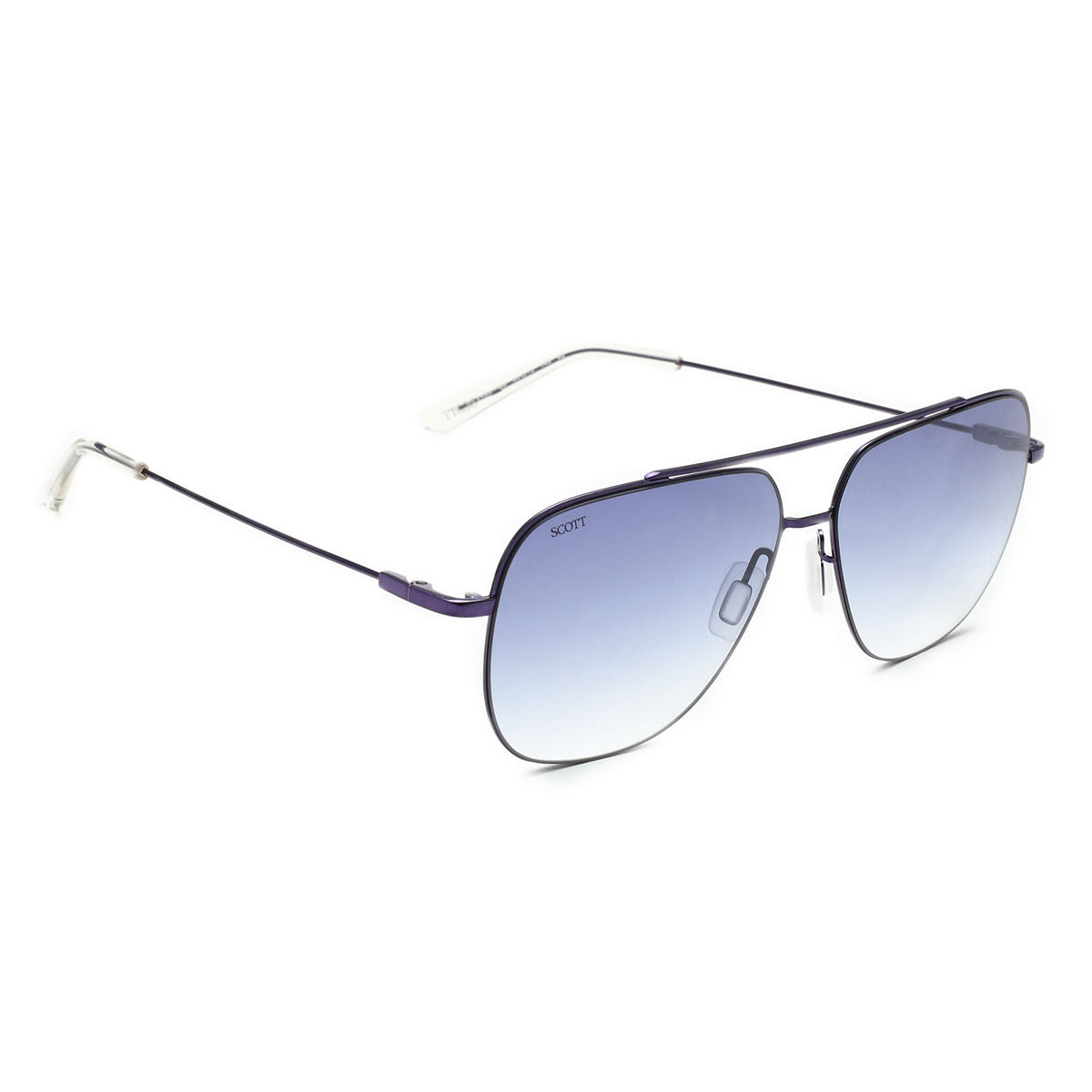 Scott Sunglasses Gradient Blue Lens Navigator Sunglass Purple Frame SC 2493 C3 - KRISHNA WATCH COMPANY