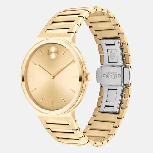Movado Bold Male Yellow Analog Stainless Steel Watch - 3601081 - KRISHNA WATCH COMPANY