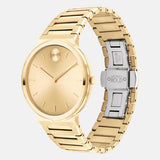 Movado Bold Male Yellow Analog Stainless Steel Watch - 3601081