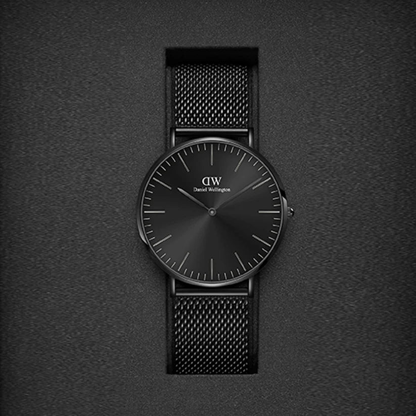 Daniel Wellington Classic Men's Black Analog Stainless Steel Watch DW00100632K - KRISHNA WATCH COMPANY