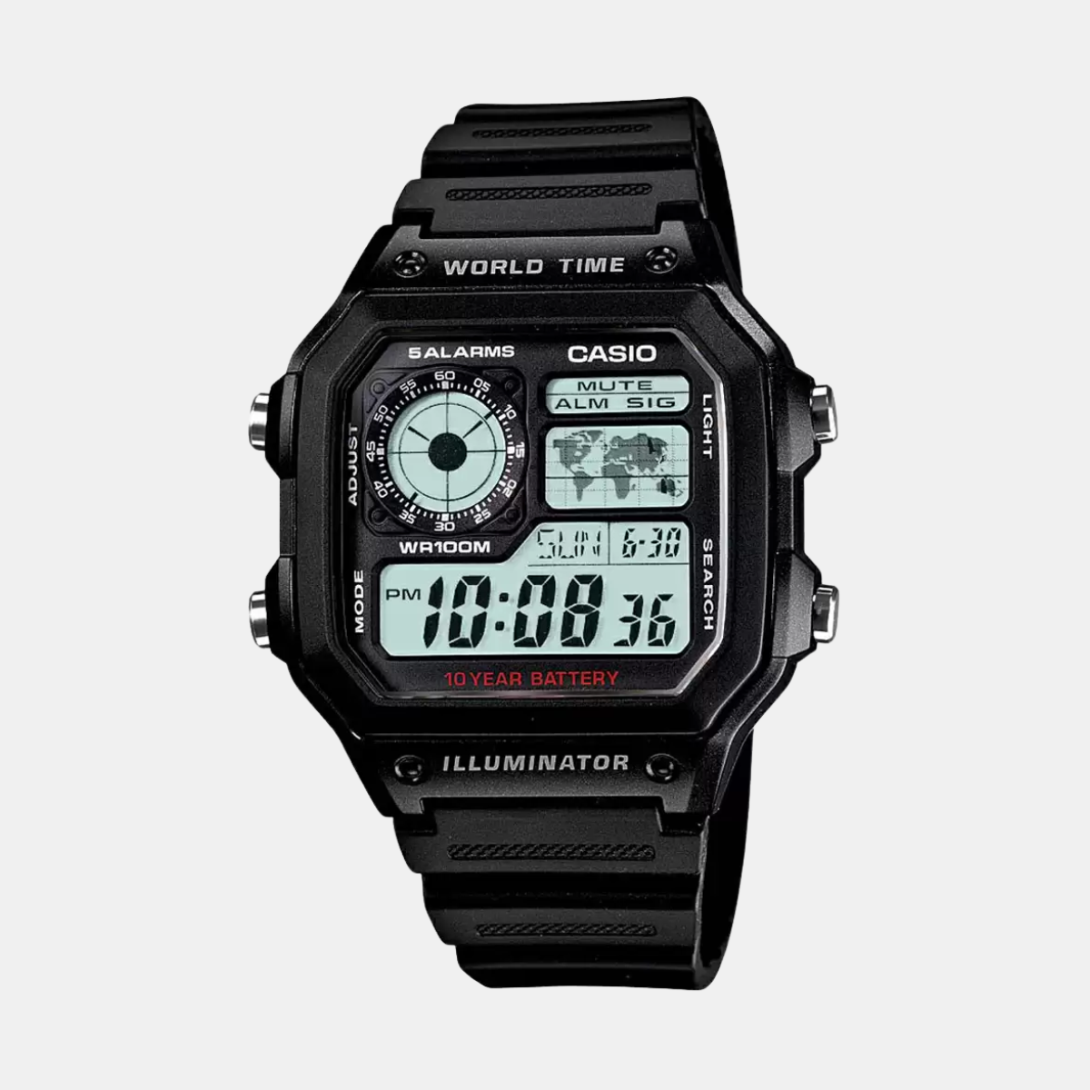 Casio ROYALE Youth - AE1200WH-1AVDF - D097 - KRISHNA WATCH COMPANY