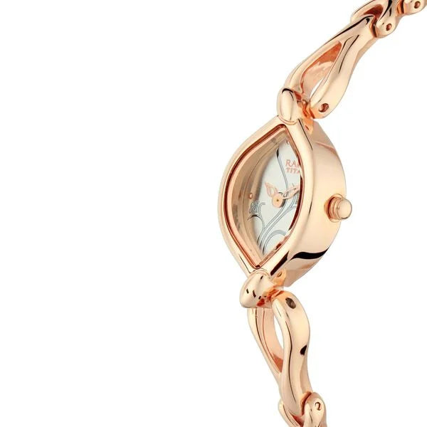 Titan Quartz Analog Silver Dial Metal Strap Watch for Women - 2455WM01 - KRISHNA WATCH COMPANY