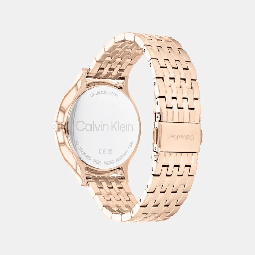 Calvin Klein Quartz Female Analog Black Stainless Steel Watch 25100003 - KRISHNA WATCH COMPANY