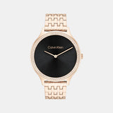 Calvin Klein Quartz Female Analog Black Stainless Steel Watch 25100003