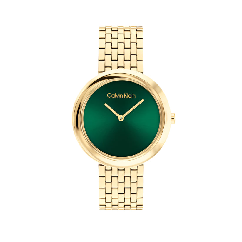 CALVIN KLEIN Twisted Bezel Analogue Watch For Women - 25100066 - KRISHNA WATCH COMPANY