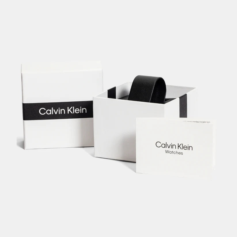 CALVIN KLEIN Twisted Bezel Women Quartz Watch - 25100070 - KRISHNA WATCH COMPANY