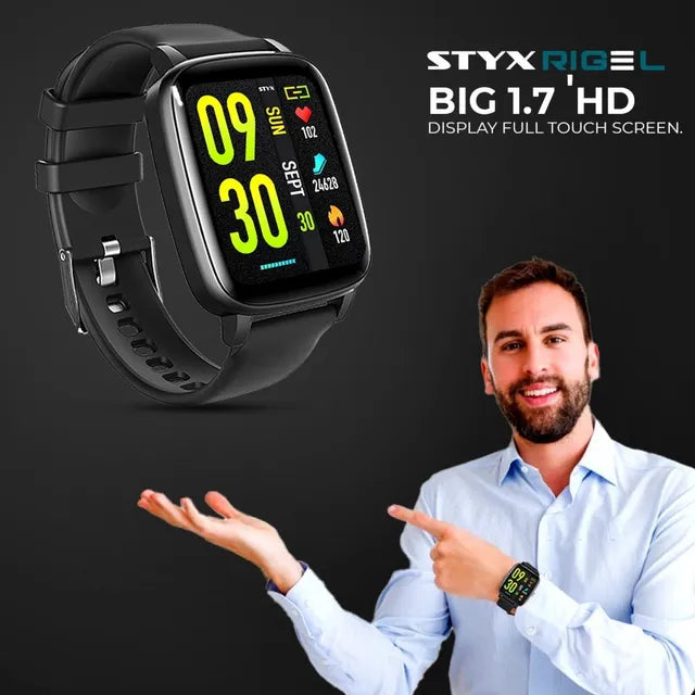 STYX RIGEL MIDNIGHT SMARTWATCH PINK - KRISHNA WATCH COMPANY