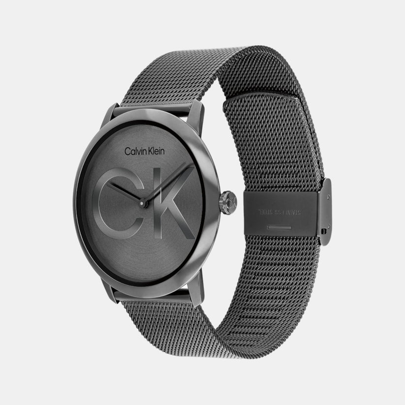 Calvin Klein Quartz Unisex Analog Grey Mesh Watch 25300011 - KRISHNA WATCH COMPANY