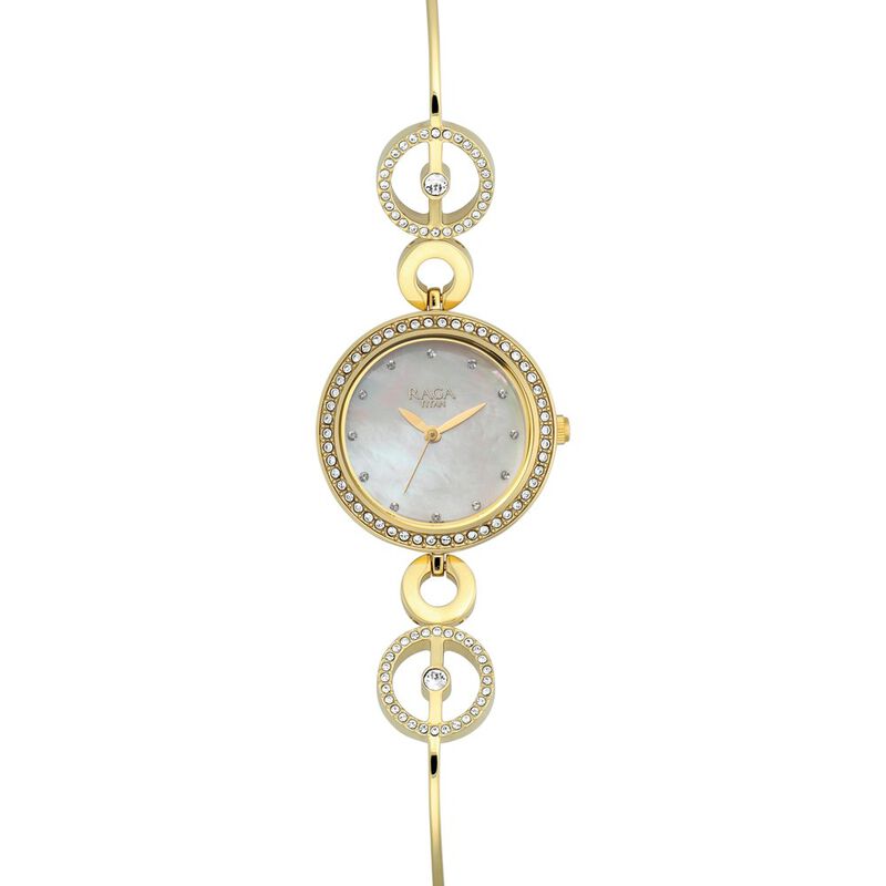 Titan Raga Mother of Pearl Dial Women Watch With Metal Strap NR2539YM02 / NS2539YM02 - KRISHNA WATCH COMPANY
