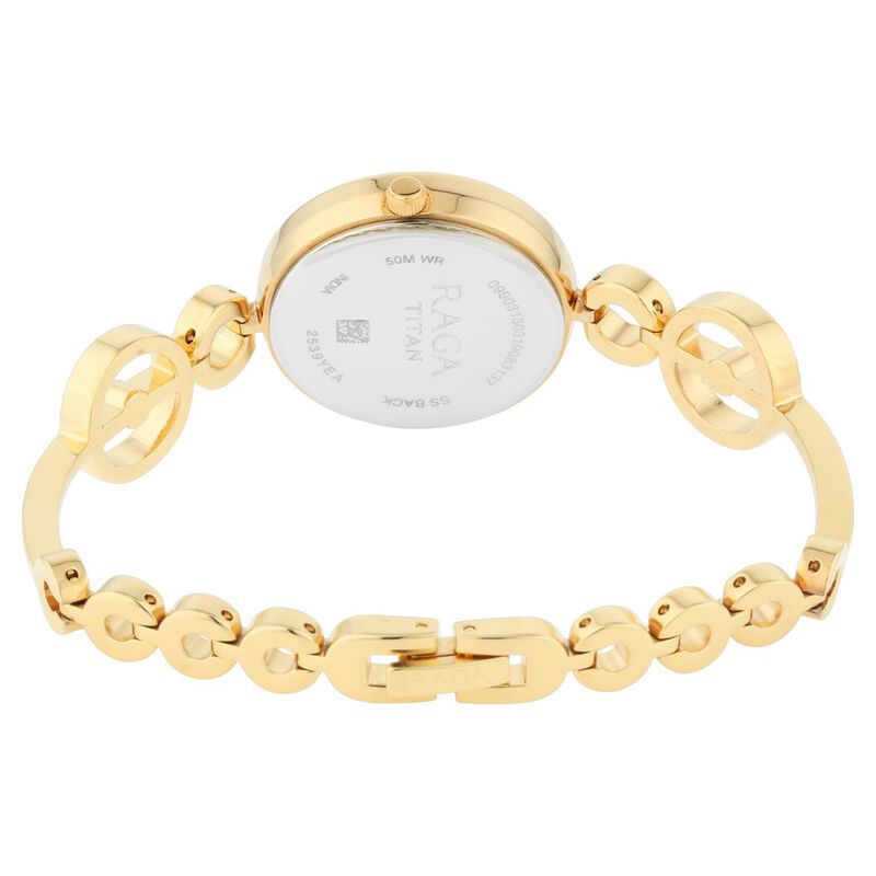 Titan Raga Mother of Pearl Dial Women Watch With Metal Strap NR2539YM02 / NS2539YM02 - KRISHNA WATCH COMPANY